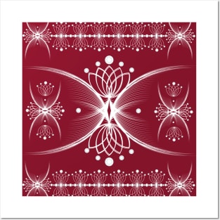 Ethnic geometric design Thai pattern Posters and Art